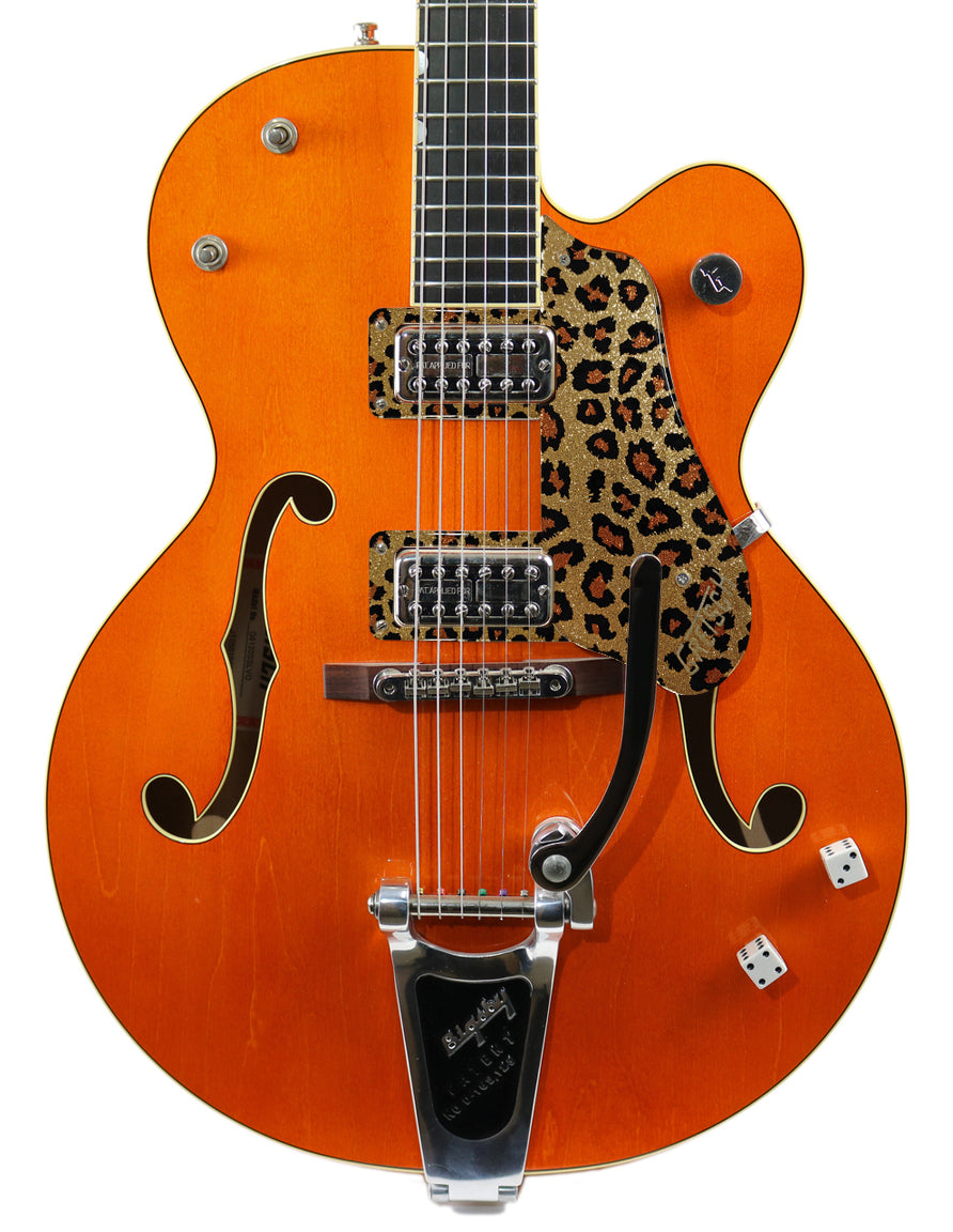 Gretsch　グレッチ6120 ピックガード Gretsch 6120 Leopard Gold Sparkle Pickguard – Quick Guards