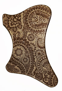 Fender Acoustasonic Tele & Strat Pickguard Gold Sparkle Paisley