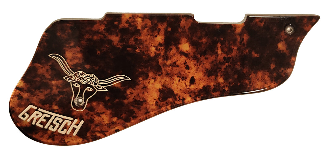 Gretsch 6120 Pickguard Brown Tortoise Shell with Engraved Steer