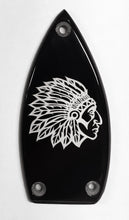 Gretsch Black with Indian Head Truss Rod Cover