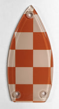 Gretsch Orange Checker board Truss Rod Cover
