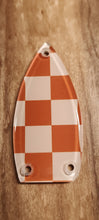 Gretsch Orange Checker board Truss Rod Cover