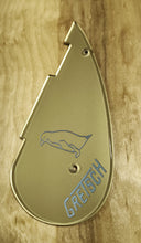 Gretsch 6134 Penguin Pickguard Gold with Light Blue logo and Penguin