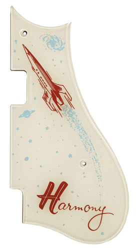 Harmony H54 Rocket Graphic Pickguard Light Cream
