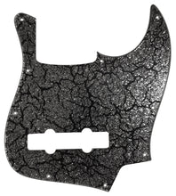 Bass Mods K534 Pickguard Black Crackle Silver Sparkle