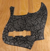 Bass Mods K534 Pickguard Black Crackle Silver Sparkle
