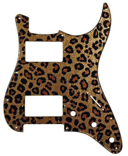 Fender Stratocaster Gold Sparkle Leopard Pickguard