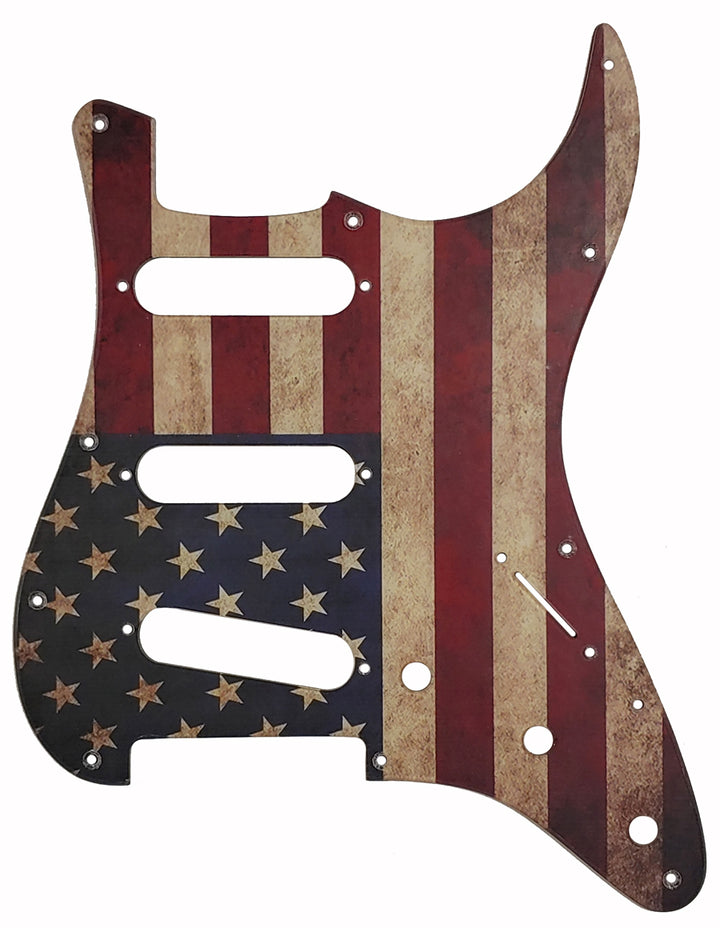 Fender Stratocaster Pickguard USA Flag Relic Pickguard Quick Guards