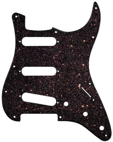 Fender Stratocaster Black Copper Sparkle Pickguard