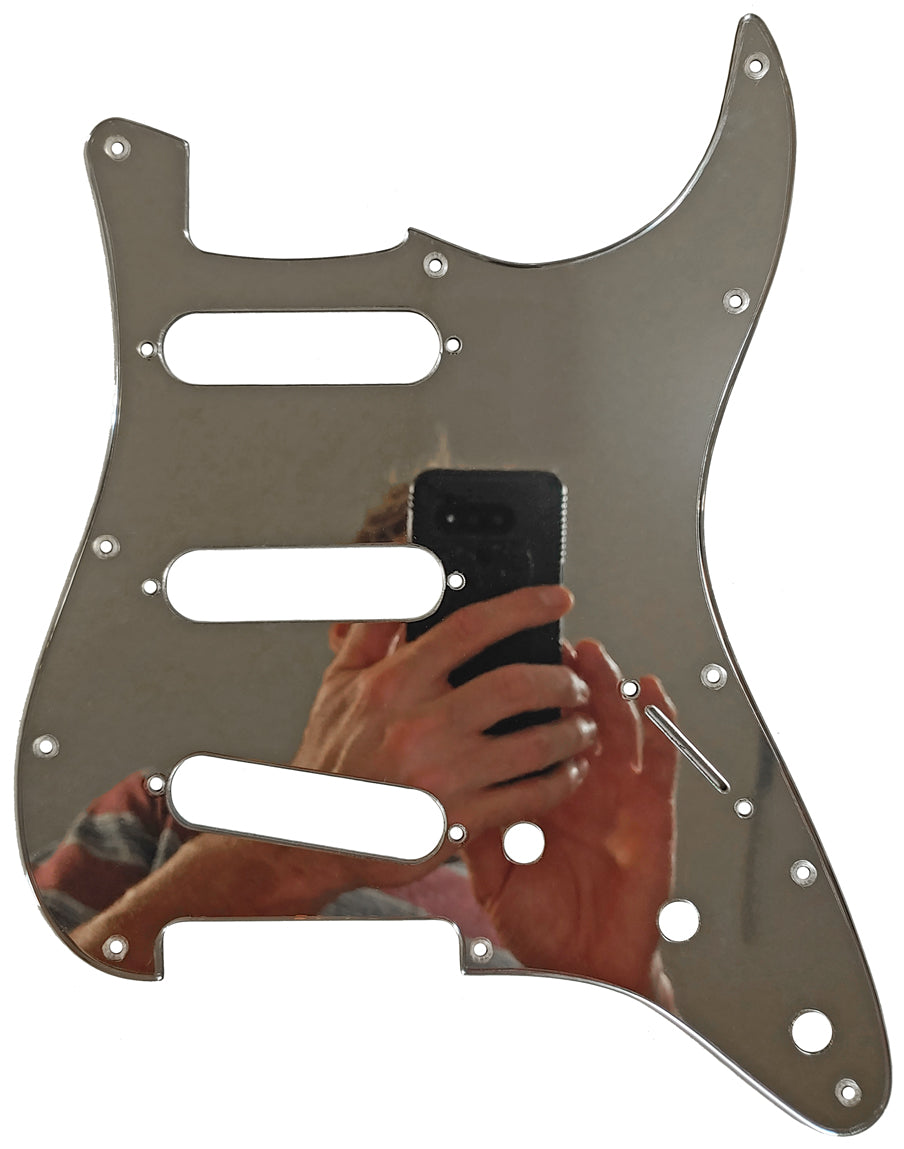 Fender Stratocaster Chrome Mirror Pickguard