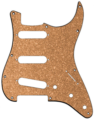 Fender Stratocaster Copper Sparkle Pickguard