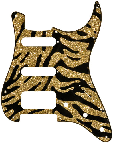Fender Stratocaster Gold Sparkle Tiger Pickguard
