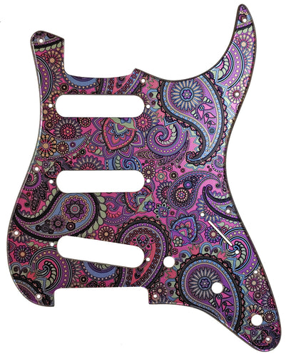 Fender Stratocaster Psychedelic Paisley Metallic Pickguard