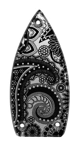 Gretsch Silver Paisley Truss Rod Cover