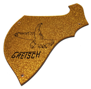 Gretsch 5022 Falcon Rancher Custom Shape Pickguard Orange Gold Sparkle