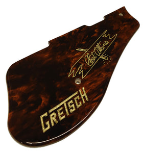 Gretsch 5622 2 Pickup Pickguard Brown Tortoise Shell with Engraved Gold Chet Aktins Sign