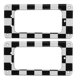 Gretsch Pickup Rings B&W Checker Board