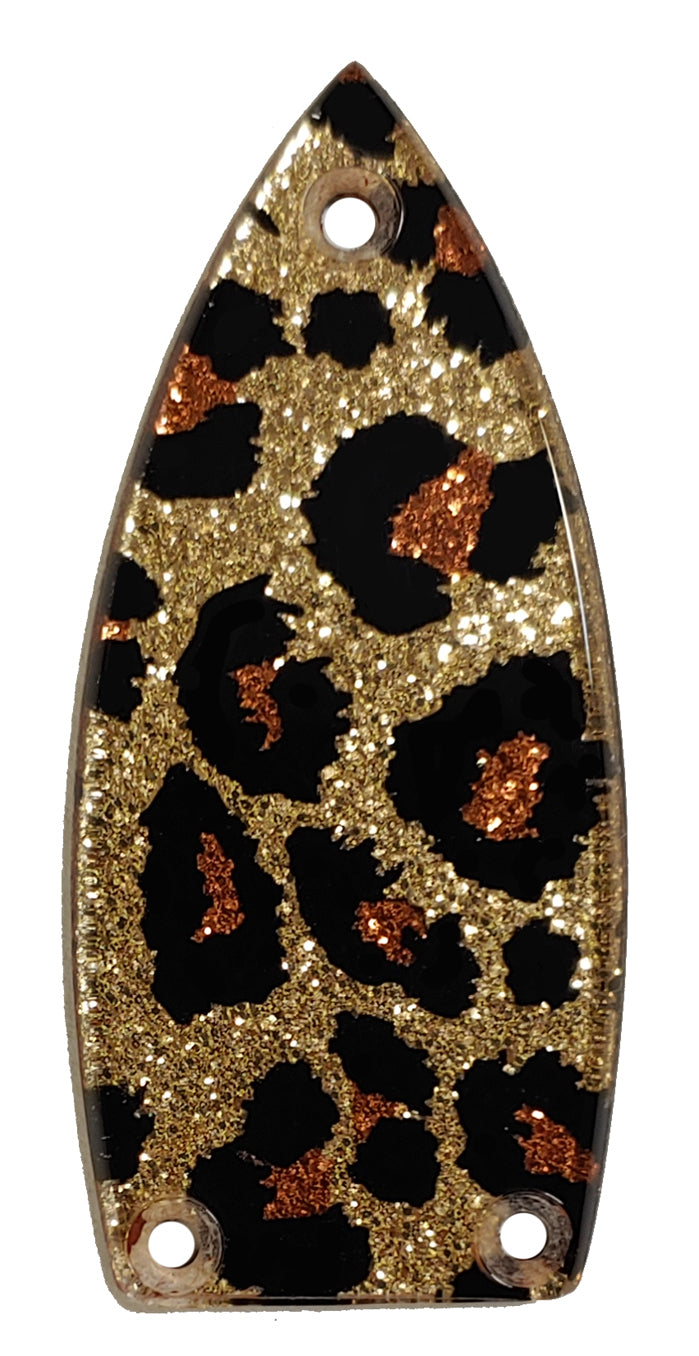 Gretsch Leopard Gold Sparkle Truss Rod Cover