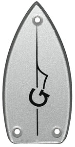 Gretsch Silver with Black G-Arrow Truss Rod Cover