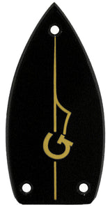 Gretsch Black with Gold G-Arrow Truss Rod Cover