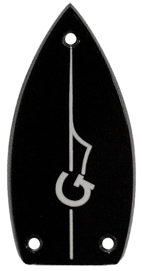 Gretsch Black with Silver G-Arrow Truss Rod Cover
