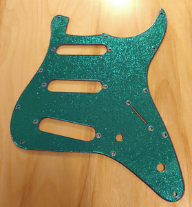 Squier Mini Strat Pickguard Teal Sparkle